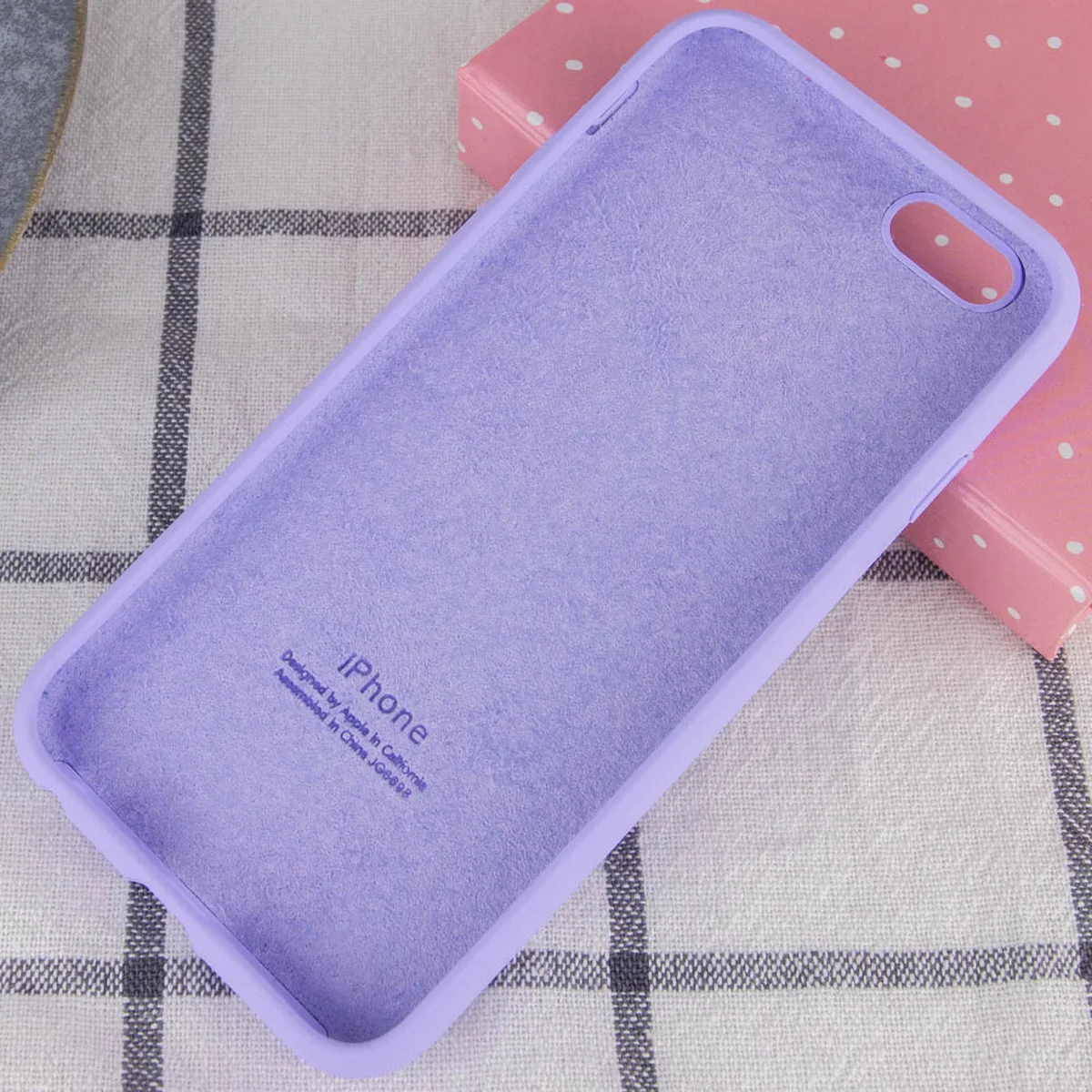 Чохол Silicone Case Full Protective (AA) для Apple iPhone 6 / 6s (4.7 ") Бузковий / Dasheen