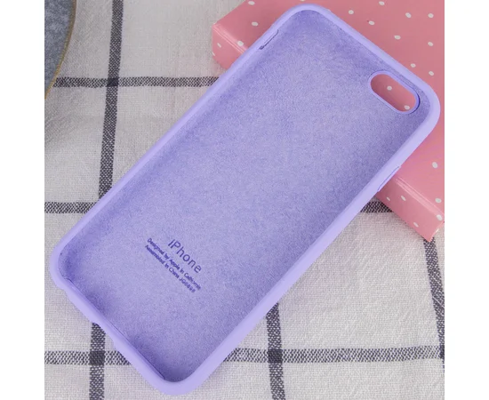 Чохол Silicone Case Full Protective (AA) для Apple iPhone 6 / 6s (4.7 ") Бузковий / Dasheen