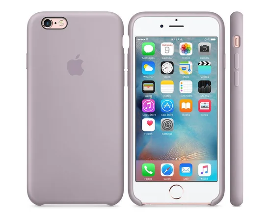 Чехол Silicone case (AAA) для Apple iPhone 6/6s (4.7") Серый / Lavender