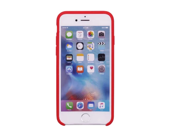 Чехол Silicone case (AAA) для Apple iPhone 6/6s (4.7") Красный / Red