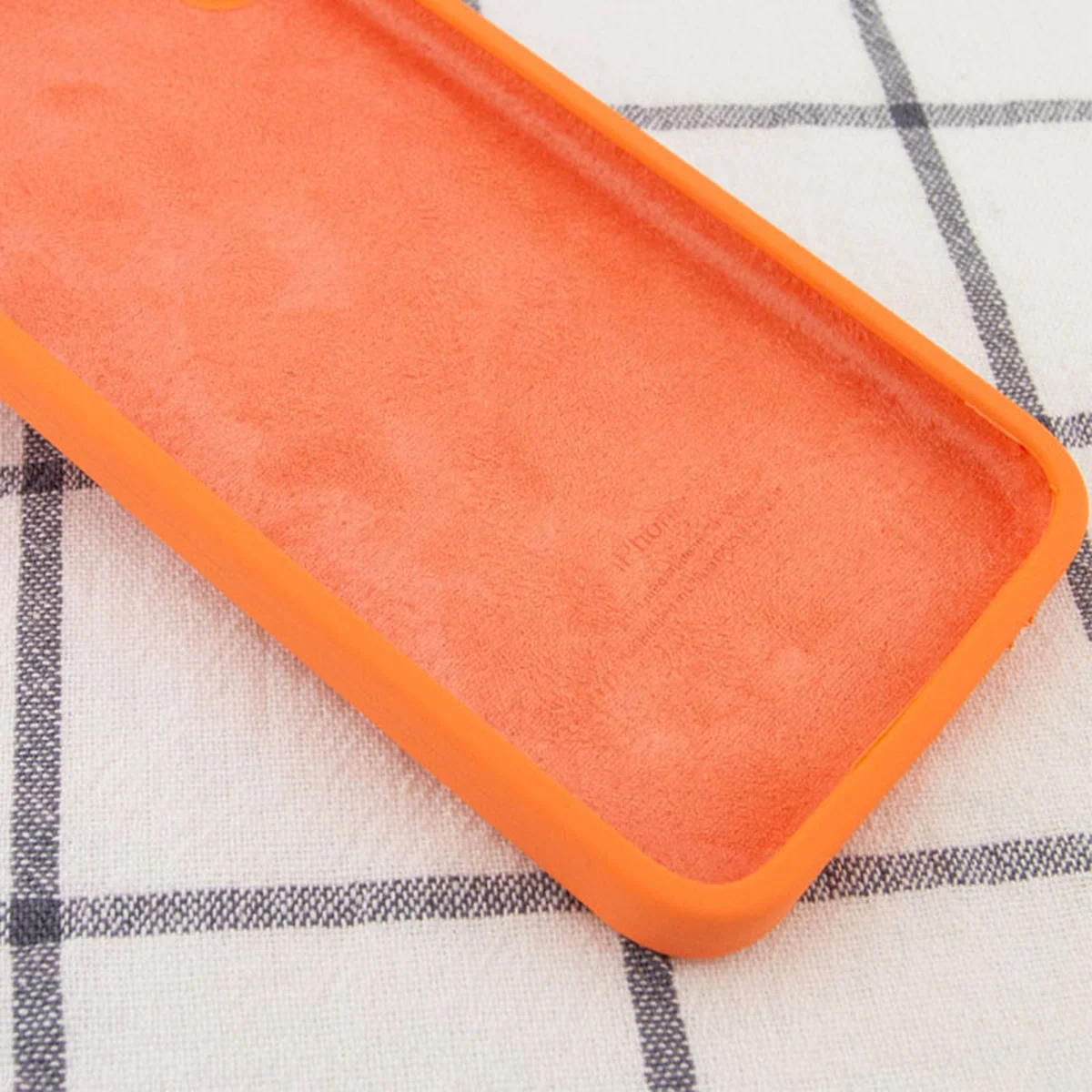 Чехол Silicone Case Square Full Camera Protective (AA) для Apple iPhone 6/6s (4.7") Оранжевый / Papaya