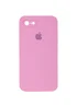 Чехол Silicone Case Square Full Camera Protective (AA) для Apple iPhone 6/6s (4.7") Розовый / Light pink