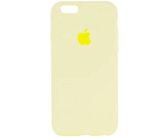 Чохол Silicone Case Full Protective (AA) для Apple iPhone 6 / 6s (4.7 ") Жовтий / Mellow Yellow