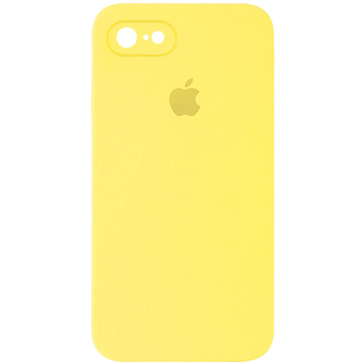 Чехол Silicone Case Square Full Camera Protective (AA) для Apple iPhone 6/6s (4.7") Желтый / Yellow