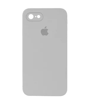 Чехол Silicone Case Square Full Camera Protective (AA) для Apple iPhone 6/6s (4.7") Серый / Light Grey