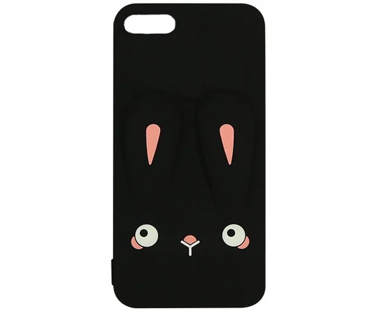 Силиконовая накладка 3D Child Bunny для Apple iPhone 6 / 6s/ 7 / 8 (4.7") Черный
