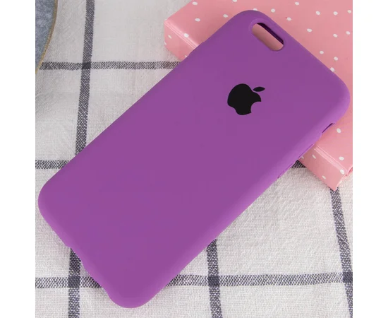 Чехол Silicone Case Full Protective (AA) для Apple iPhone 6/6s (4.7") Фиолетовый / Grape