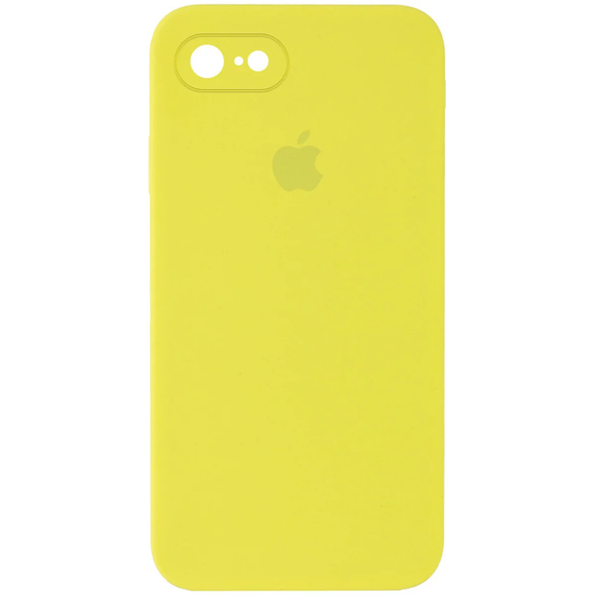 Чехол Silicone Case Square Full Camera Protective (AA) для Apple iPhone 6/6s (4.7") Желтый / Bright Yellow