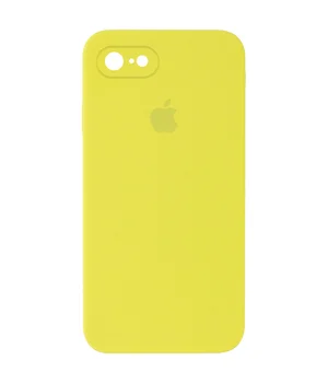Чехол Silicone Case Square Full Camera Protective (AA) для Apple iPhone 6/6s (4.7") Желтый / Bright Yellow
