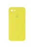 Чохол Silicone Case Square Full Camera Protective (AA) для Apple iPhone 6 / 6s (4.7 ") Жовтий / Bright Yellow