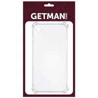 TPU чехол GETMAN Ease logo усиленные углы для Apple iPhone 6/6s (4.7") Бесцветный (прозрачный)