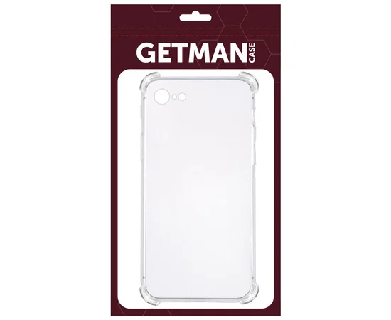 TPU чохол GETMAN Ease logo посилені кути для Apple iPhone 6/6s (4.7") Безбарвний (прозорий)