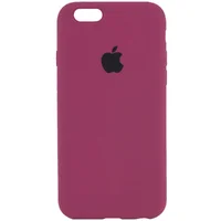 Чохол Silicone Case Full Protective (AA) для Apple iPhone 6 / 6s (4.7 ") Червоний / Rose Red