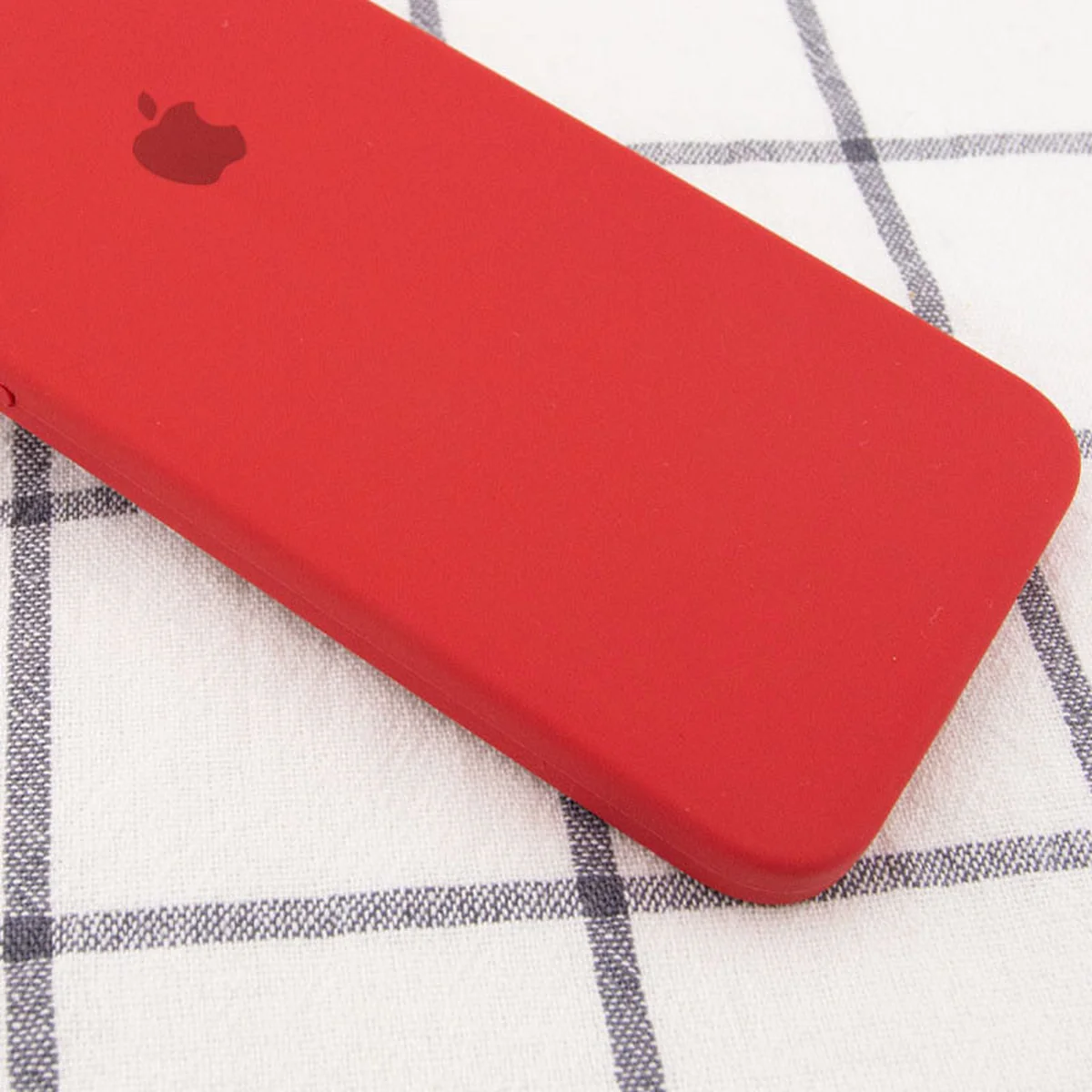 Чехол Silicone Case Square Full Camera Protective (AA) для Apple iPhone 6/6s (4.7") Красный / Camellia