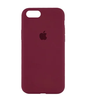 Чехол Silicone Case Full Protective (AA) для Apple iPhone 6/6s (4.7") Бордовый / Plum