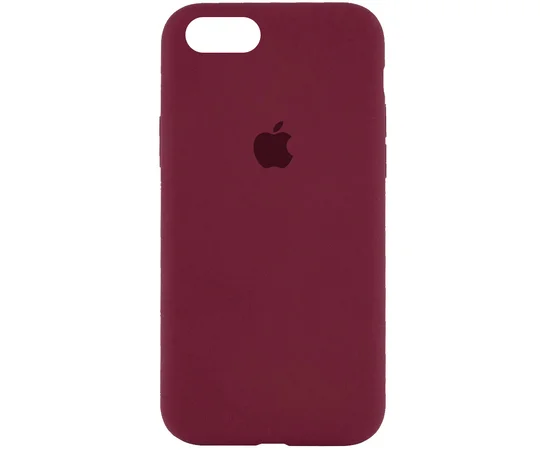 Чехол Silicone Case Full Protective (AA) для Apple iPhone 6/6s (4.7") Бордовый / Plum