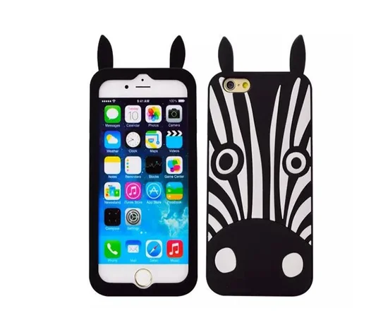 Силиконовая накладка 3D Marc Jacobs для Apple iPhone 6/6s (4.7") Зебра