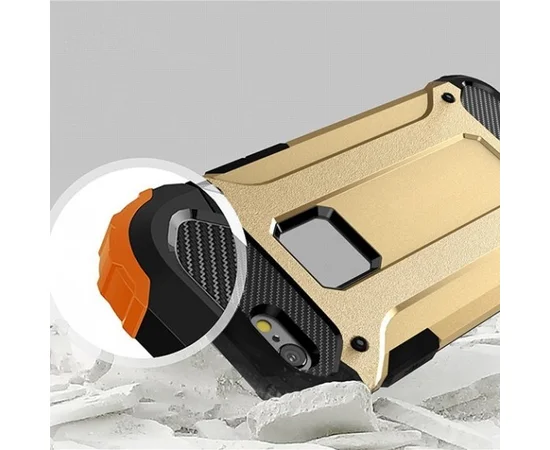 Бронированный противоударный TPU+PC чехол Immortal для Apple iPhone 6/6s (4.7") Золотой