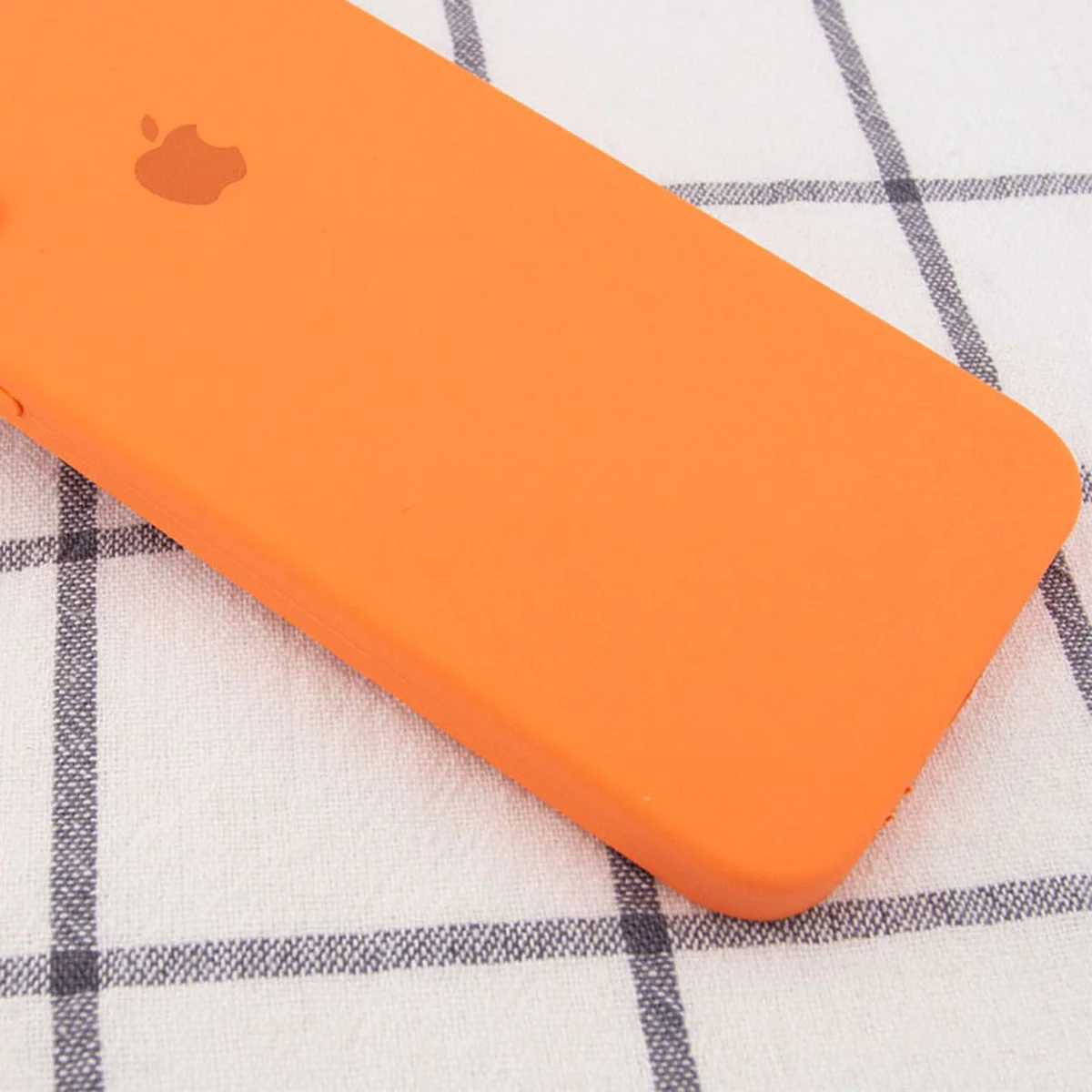 Чехол Silicone Case Square Full Camera Protective (AA) для Apple iPhone 6/6s (4.7") Оранжевый / Papaya