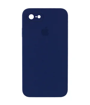 Чехол Silicone Case Square Full Camera Protective (AA) для Apple iPhone 6/6s (4.7") Темно-синий / Midnight blue