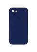 Чехол Silicone Case Square Full Camera Protective (AA) для Apple iPhone 6/6s (4.7") Темно-синий / Midnight blue