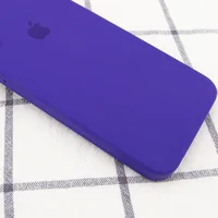 Чехол Silicone Case Square Full Camera Protective (AA) для Apple iPhone 6/6s (4.7") Фиолетовый / Ultra Violet