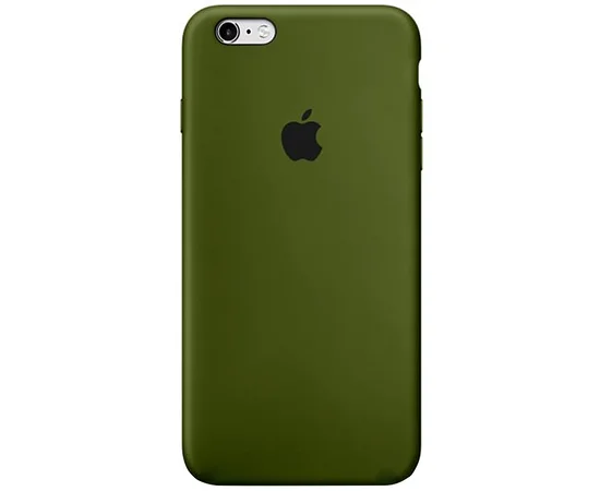Чехол Silicone Case Full Protective (AA) для Apple iPhone 6/6s (4.7") Зеленый / Army green
