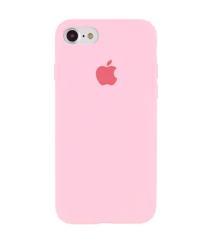 Чехол Silicone Case Full Protective (AA) для Apple iPhone 6/6s (4.7") Розовый / Light pink