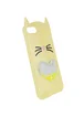 Силиконовый чехол Love Cat 3D для Apple iPhone 6/6s (4.7") Желтый
