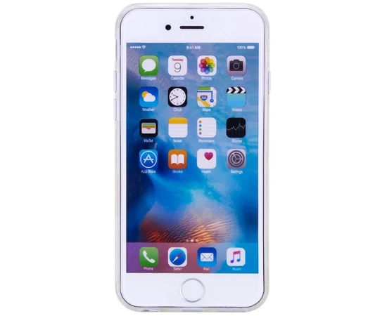 Силиконовый 3D чехол Devia "Crystal Lily" для Apple iPhone 6/6s (4.7") Голубой