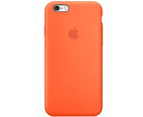 Чехол Silicone Case Full Protective (AA) для Apple iPhone 6/6s (4.7") Оранжевый / Electric Orange