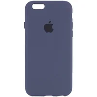 Чехол Silicone Case Full Protective (AA) для Apple iPhone 6/6s (4.7") Темный Синий / Midnight Blue