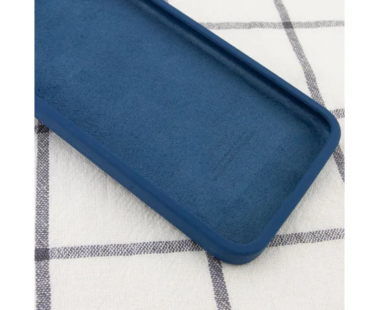 Чехол Silicone Case Square Full Camera Protective (AA) для Apple iPhone 6/6s (4.7") Синий / Navy blue