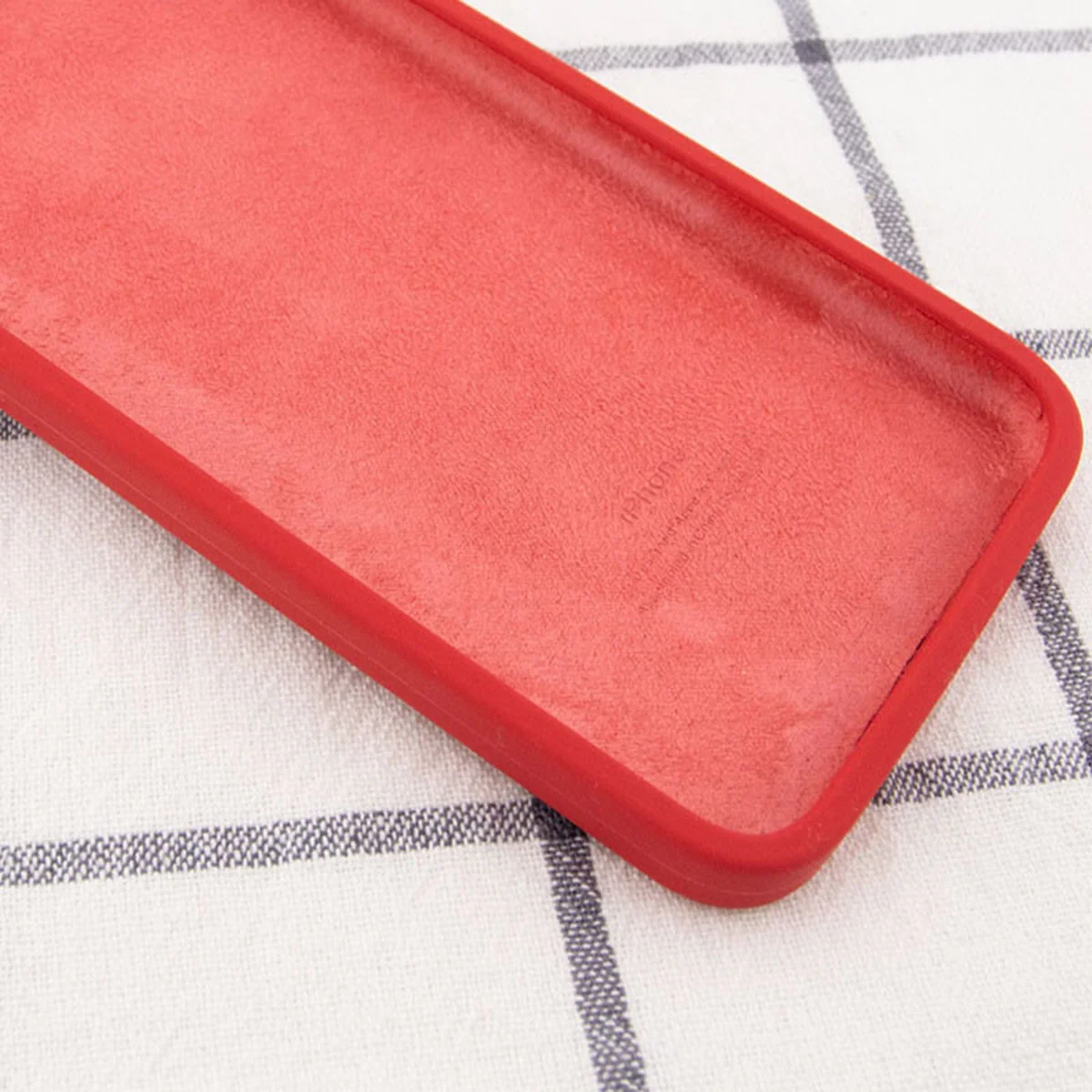 Чохол Silicone Case Square Full Camera Protective (AA) для Apple iPhone 6 / 6s (4.7 ") Червоний / Camellia