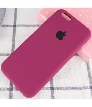 Чехол Silicone Case Full Protective (AA) для Apple iPhone 6/6s (4.7") Бордовый / Maroon