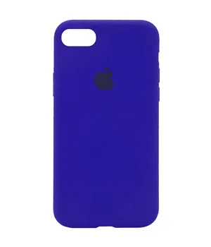 Чехол Silicone Case Full Protective (AA) для Apple iPhone 6/6s (4.7") Синий / Shiny blue