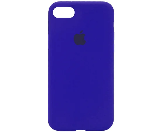 Чехол Silicone Case Full Protective (AA) для Apple iPhone 6/6s (4.7") Синий / Shiny blue