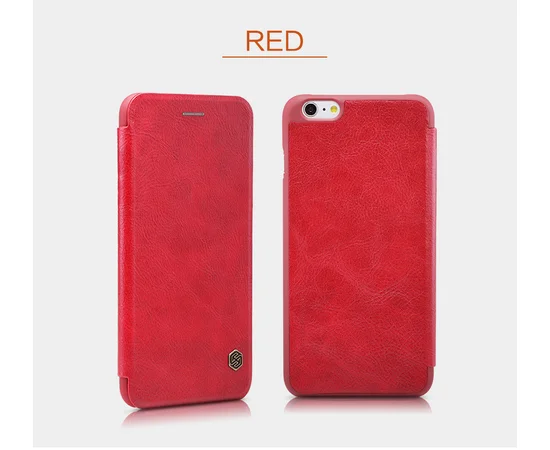 Кожаный чехол (книжка) Nillkin Qin Series для Apple iPhone 6/6s (4.7") Красный
