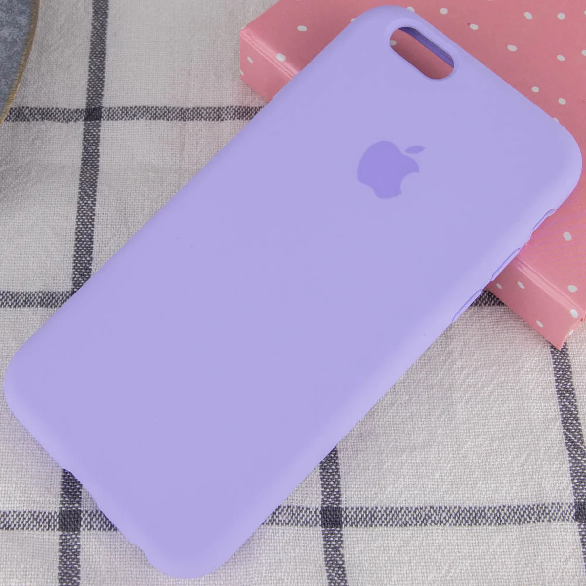 Чохол Silicone Case Full Protective (AA) для Apple iPhone 6 / 6s (4.7 ") Бузковий / Dasheen