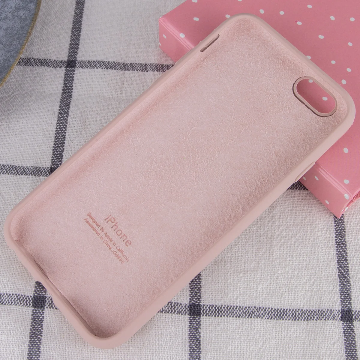 Чехол Silicone Case Full Protective (AA) для Apple iPhone 6/6s (4.7") Розовый / Pink Sand