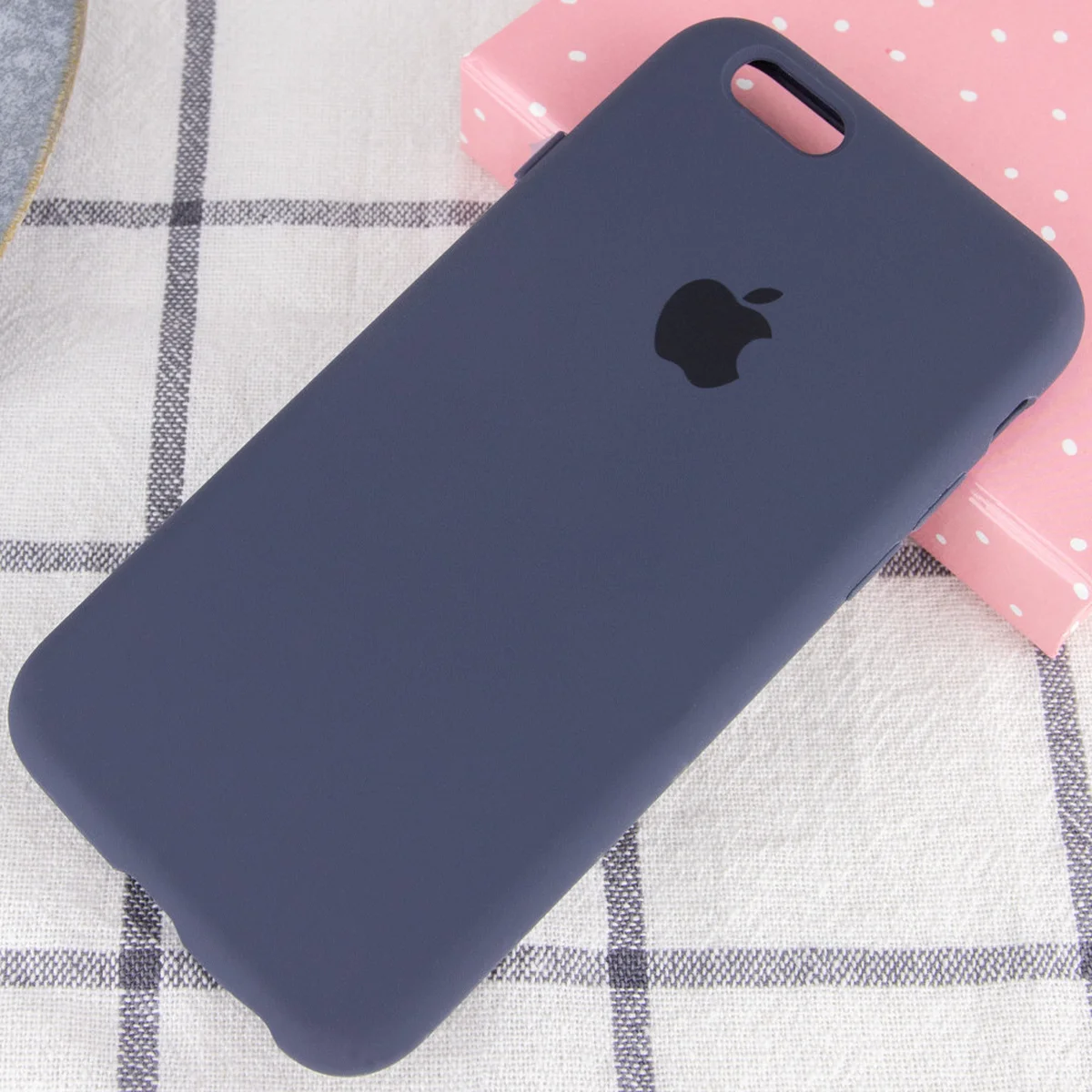 Чехол Silicone Case Full Protective (AA) для Apple iPhone 6/6s (4.7") Темный Синий / Midnight Blue