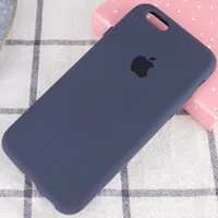 Чехол Silicone Case Full Protective (AA) для Apple iPhone 6/6s (4.7") Темный Синий / Midnight Blue