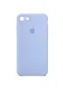 Чехол Silicone Case Square Full Camera Protective (AA) для Apple iPhone 6/6s (4.7") Голубой / Lilac Blue