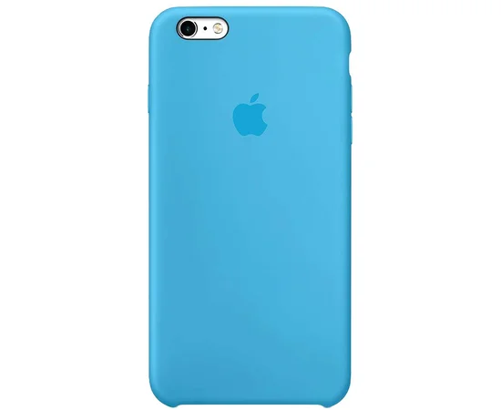 Чехол Silicone case (AAA) для Apple iPhone 6/6s (4.7") Голубой / Light Blue
