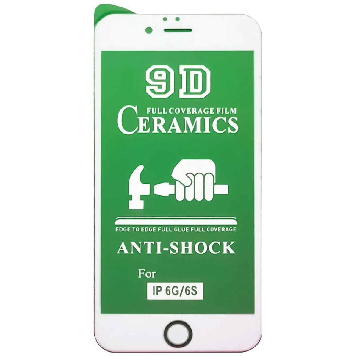 Захисна плівка Ceramics 9D для Apple iPhone 6 / 6s (4.7 ") Білий