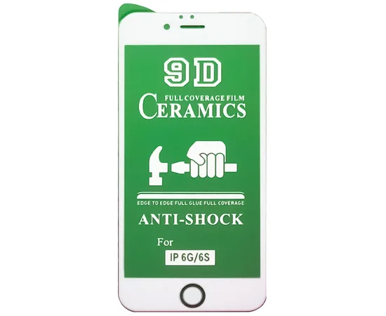 Защитная пленка Ceramics 9D для Apple iPhone 6/6s (4.7") Белый