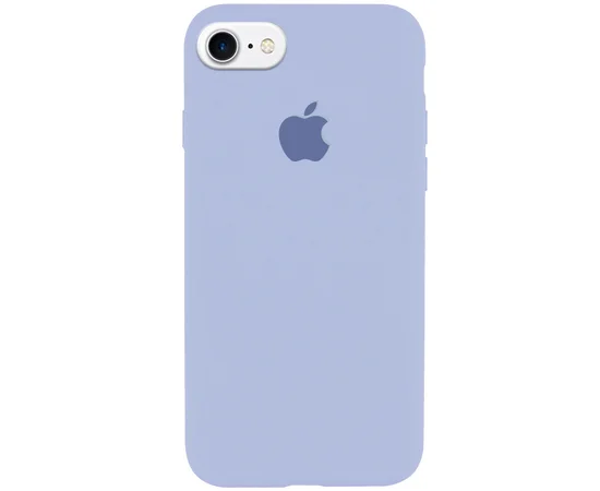 Чехол Silicone Case Full Protective (AA) для Apple iPhone 6/6s (4.7") Голубой / Lilac Blue
