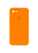 Чехол Silicone Case Square Full Camera Protective (AA) для Apple iPhone 6/6s (4.7") Оранжевый / Bright Orange