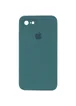 Чехол Silicone Case Square Full Camera Protective (AA) для Apple iPhone 6/6s (4.7") Зеленый / Pine green
