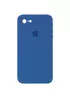Чехол Silicone Case Square Full Camera Protective (AA) для Apple iPhone 6/6s (4.7") Синий / Navy blue